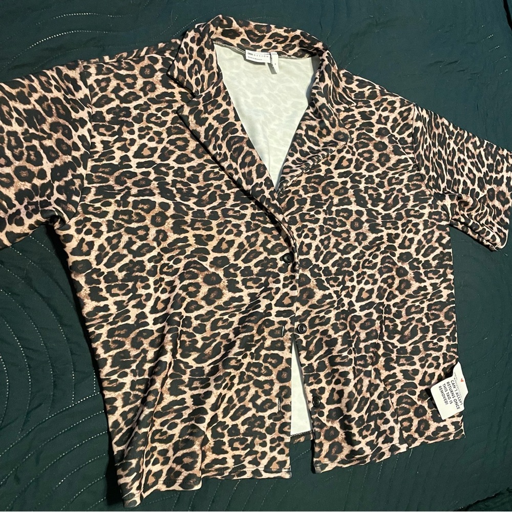 NWT* ASOS Leopard Print Top - Picture 2 of 5